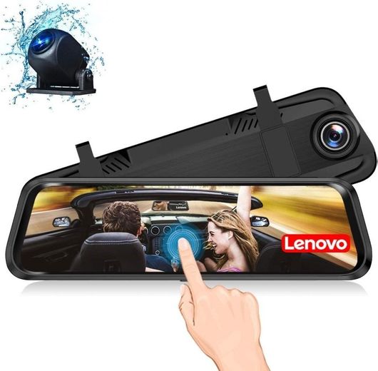 Κάμερα DVR Αυτοκινήτου Lenovo V7_AHD Σετ Καθρέπτης με 1080P με Οθόνη 9.66" με Κλιπ & Κάμερα Οπισθοπορείας