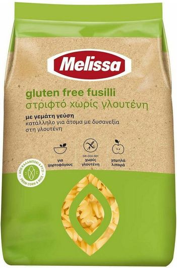 Ζυμαρικά Melissa Βίδες Gluten Free Χωρίς Γλουτένη 400gr