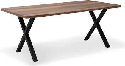 Τραπέζι Τραπεζαρίας Jeremy Ξύλινο με Μεταλλικό Σκελετό 160x80x75cm
