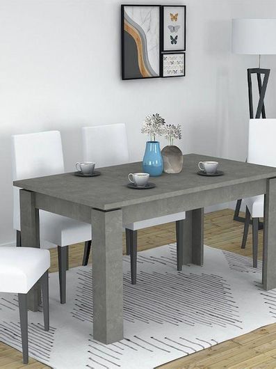 Τραπέζι Κουζίνας Denzel Ξύλινο Ανθρακί 120x80x76cm