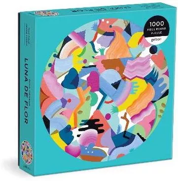 Mina Hamada Luna de Flor 1000 Piece Round Puzzle Galison Mudpuppy Press Jigsaw