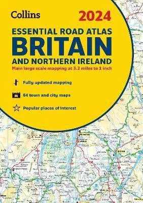 2024 Collins Essential Road Atlas Britain and Northern Ireland: A4 ...