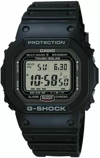 Ανδρικό Ρολόι Casio Ψηφιακό με Καουτσούκ Μαύρο