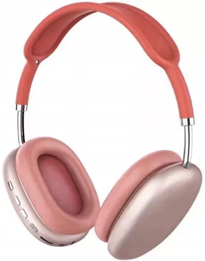 P9 Ασύρματα Bluetooth Over Ear Ακουστικά με 5 ώρες Λειτουργίας Ροζ