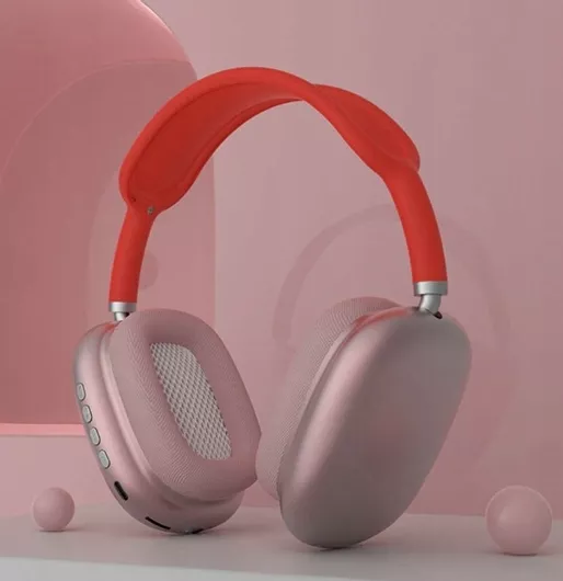 P9 Ασύρματα Bluetooth Over Ear Ακουστικά με 5 ώρες Λειτουργίας Ροζ