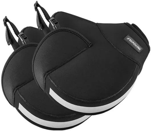 Αδιάβροχες Χούφτες Μηχανής Motowolf® One Size Μαύρο