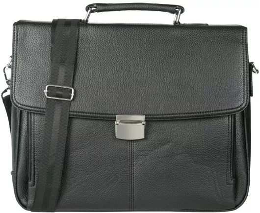 Ανδρική Τσάντα Χαρτοφύλακας από Δερματίνη Μαύρο