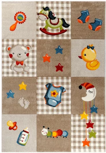 Παιδικό Χαλί Tzikas Carpets Συνθετικό 133x190cm Καφέ