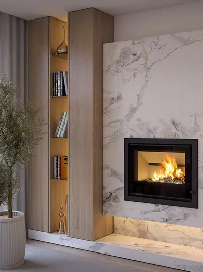 Ενεργειακό Τζάκι C&A Chama Cristal 69 Ξύλου 9.8 kW