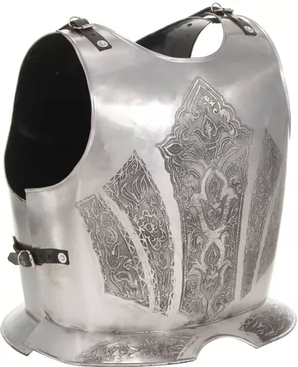 Αποκριάτικο Αξεσουάρ vidaXL Θώρακας Ιππότη Μεσαιωνικής Πανοπλίας 42x36x49cm Ασημί