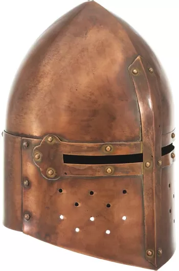 Αποκριάτικο Αξεσουάρ vidaXL Κράνος Ιππότη Μεσαιωνικό 23x20x29cm Μπρονζέ