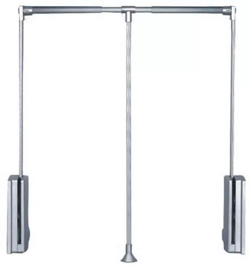 Ασανσέρ Ντουλάπας Starax Geman 60x83cm Μεταλλικό Ασημί