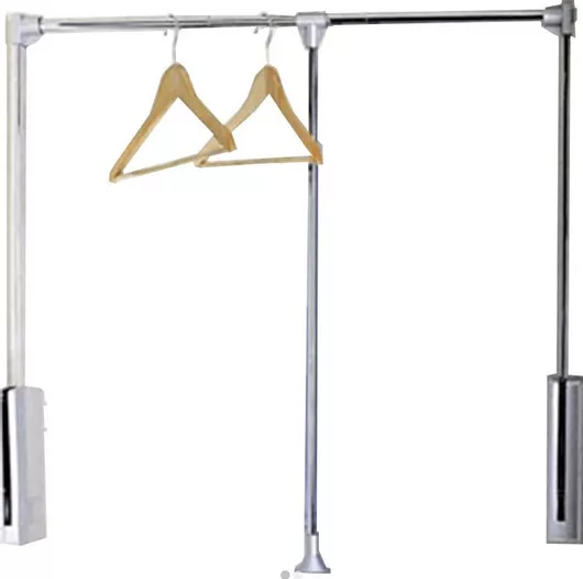 Ασανσέρ Ντουλάπας Starax Geman 60x83cm Μεταλλικό Ασημί