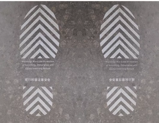 Αυτοκόλλητο Φορτηγού PS-118133 με Σήμανση Θέσης Πατούσες Λευκό