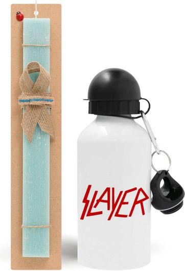 Πασχαλινή Λαμπάδα koupakoupa Αρωματική Πλακέ με Παγούρι Slayer Τιρκουάζ