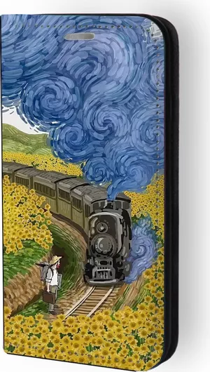 Θήκη Κινητού Book Cover για Huawei P30 Pro - Van Gogh Train 91871