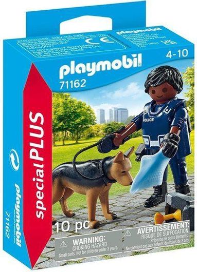 Playmobil Special Plus Αστυνομος Σκυλος Ανεχνευτης 4+ Ετών #71162 