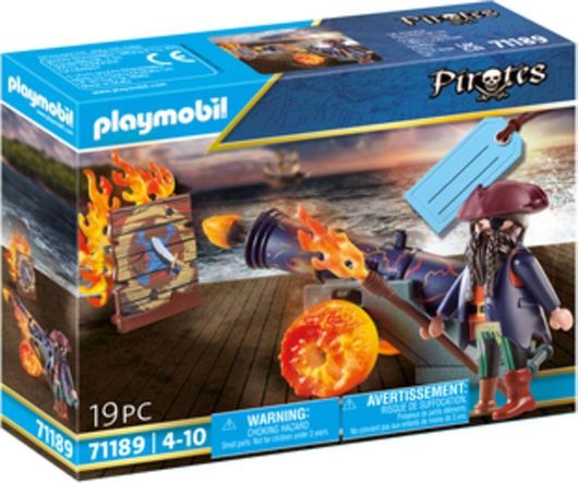Playmobil Pirates Πειρατής με Κανόνι για 4+ Ετών #71189