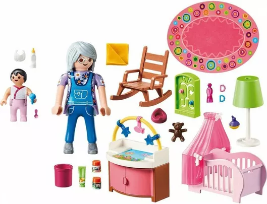 Playmobil Dollhouse Δωμάτιο Μωρού για 4 ετών