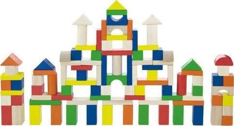 Ξύλινα Τουβλάκια Viga Toys Κατασκευών για 2 - 5 Ετών 100τμχ