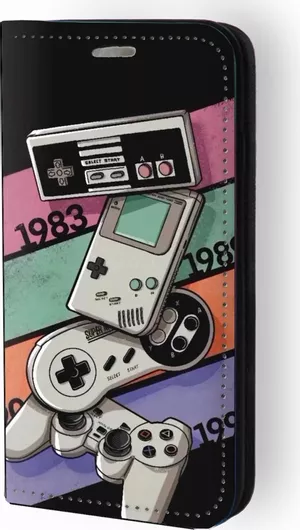 Θήκη Κινητού Book Cover για Apple iPhone 15 - Vintage Consoles 91207