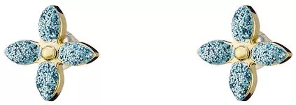 Γυναικεία Σκουλαρίκια Καρφωτά Loisir με σχέδιο Λουλούδια Επιχρυσωμένο