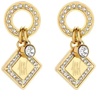 Γυναικεία Σκουλαρίκια Κρεμαστά Cerruti από Ατσάλι με Ζιργκόν Επιχρυσωμένο