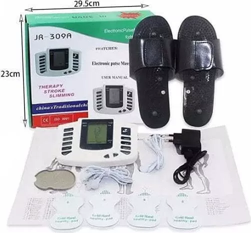 Συσκευή Μασάζ & Μυϊκής Τόνωσης Ηλεκτροθεραπεία Με Παντόφλες Jr309α - Electronic Pulse Massager 145917