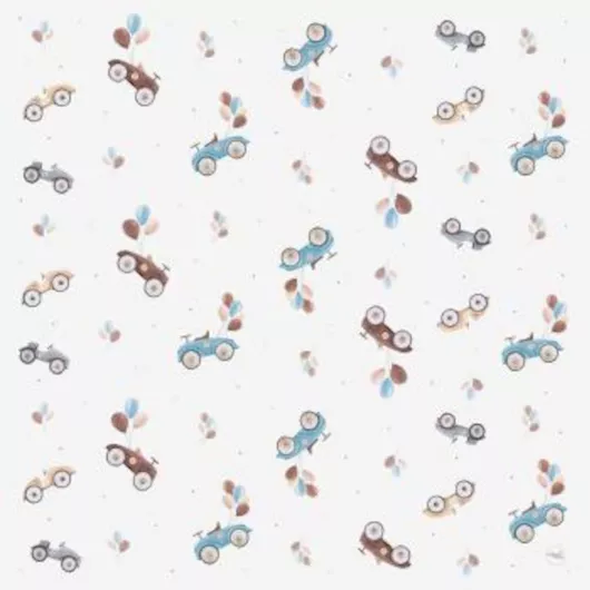 Παιδικό Προστατευτικό Χαλί Ceba Baby Less Mess Retro Cars 120x120cm Πολύχρωμο