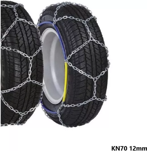 Αντιολισθητικές Αλυσίδες ΚΝ-70 12mm για Επιβατικό Αυτοκίνητο Σετ 2τμχ