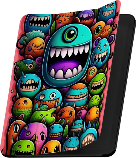 Θήκη Tablet Flip Cover για Huawei Mediapad T3 10 9.6" Πλαστικό Tri-Fold 106 Happy Creatures