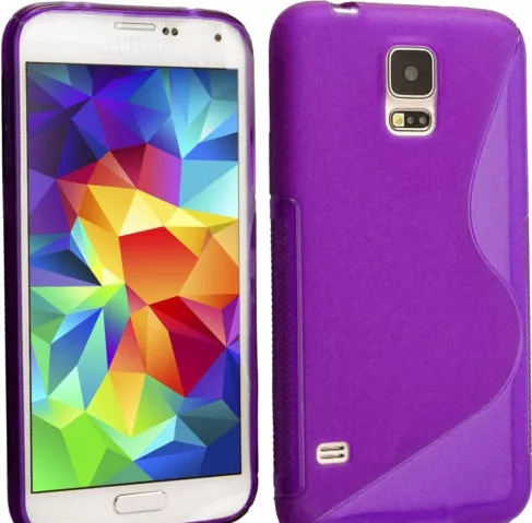 Samsung Back Cover Σιλικόνης Μοβ Galaxy S5