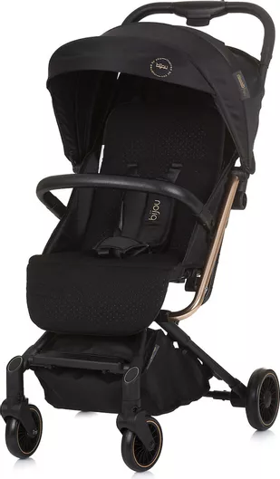 Κλασικό Καρότσι Chipolino Bijou Αναδιπλούμενο από Νεογέννητο Μαύρο