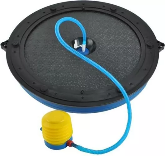 Μπάλα Ισορροπίας 25566-69 με Λάστιχα & Τρόμπα 60x25cm Μπλε