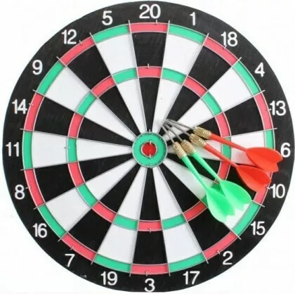 Σετ με Στόχο & Βελάκια Διπλής Όψης 15"