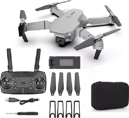 Drone 4K HD Διπλή Κάμερα WiFi Ισχυρή Μπαταρία Fly 200M Allcaca E88