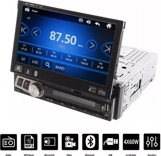Ηχοσύστημα Αυτοκινήτου Universal 1DIN Bluetooth/USB/AUX με Οθόνη Αφής 7" M706L