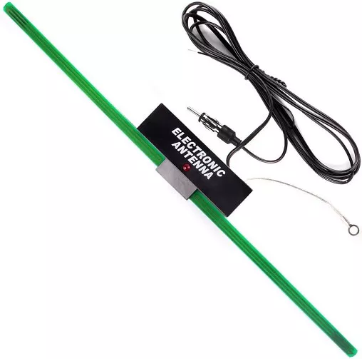 Κεραία Αυτοκινήτου Εσωτερική 35cm με Ενισχυτή & Καλώδιο 2m Μαύρη