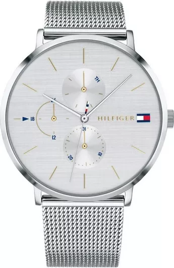 Γυναικείο Ρολόι Tommy Hilfiger με Μεταλλικό Μπρασελέ 40mm Ασημί