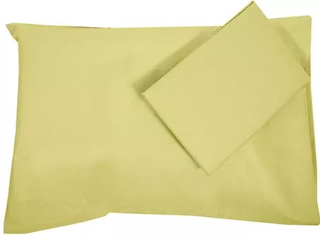 Σετ Μαξιλαροθήκες Rythmos Madonna Βαμβακερή Μονόχρωμη 2τμχ 50x70cm Κίτρινο