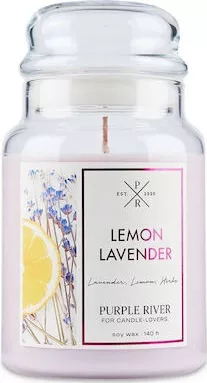 Κερί Purple River Σόγιας Αρωματικό Lemon Lavender 623gr