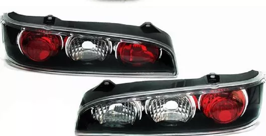 Φανάρια Αυτοκινήτου Πίσω για Fiat Seicento 98-On Lexus Style Σετ 2τμχ Μαύρο