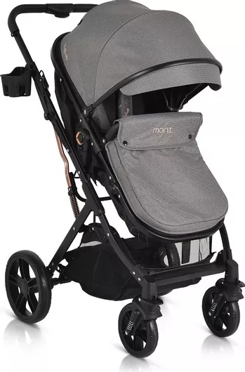 Καρότσι 2 σε 1 Moni Raffaello Αναδιπλούμενο από Νεογέννητο Γκρι