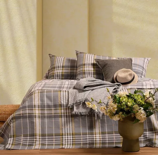 Μαξιλαροθήκη Melinen 20.003453 Βαμβακερή 50x70cm Γκρι