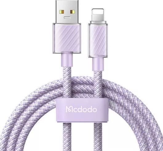 Καλώδιο Lightning Mcdodo CA-3642 Braided USB-A 3A 1.2m Μοβ