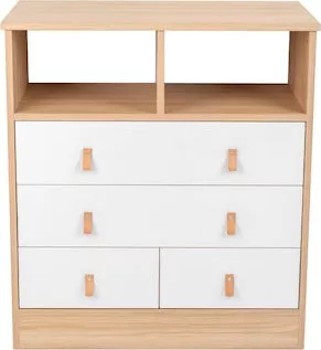 Βρεφική Συρταριέρα Kikka Boo με 4 Συρτάρια 82x48x90cm Μπεζ