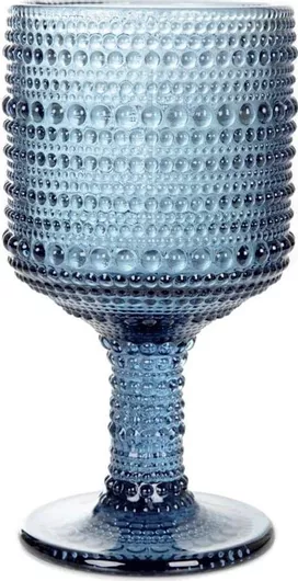 Ποτήρι Νερού Κολωνάτο Homla 214160 250ml Μπλε Γυάλινο