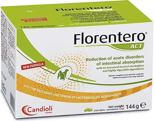 Συμπλήρωμα Διατροφής Σκύλου Candioli Florentero Act σε Δισκία Σετ 120τμχ