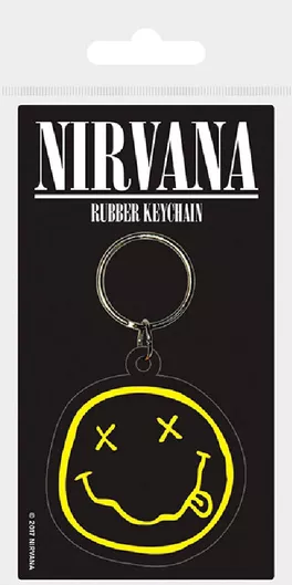 Μπρελόκ Pyramid Nirvana Smiley Πλαστικό Μαύρο