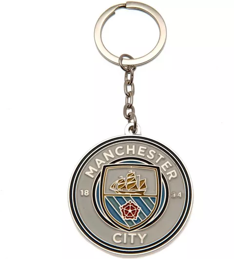 Μπρελόκ Manchester City FC Μεταλλικό Λευκό